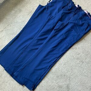 3 pairs women’s navy scrub bottoms, size medium tall